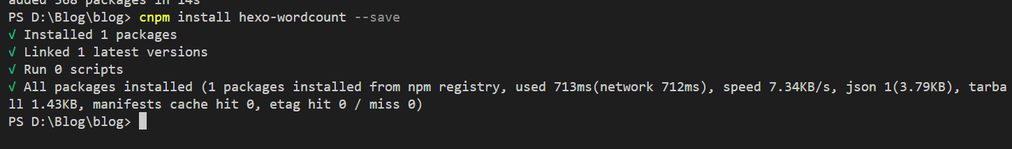 安装字数统计插件