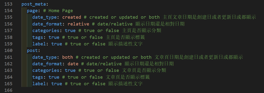 文章页主页 & 主页文章信息设置