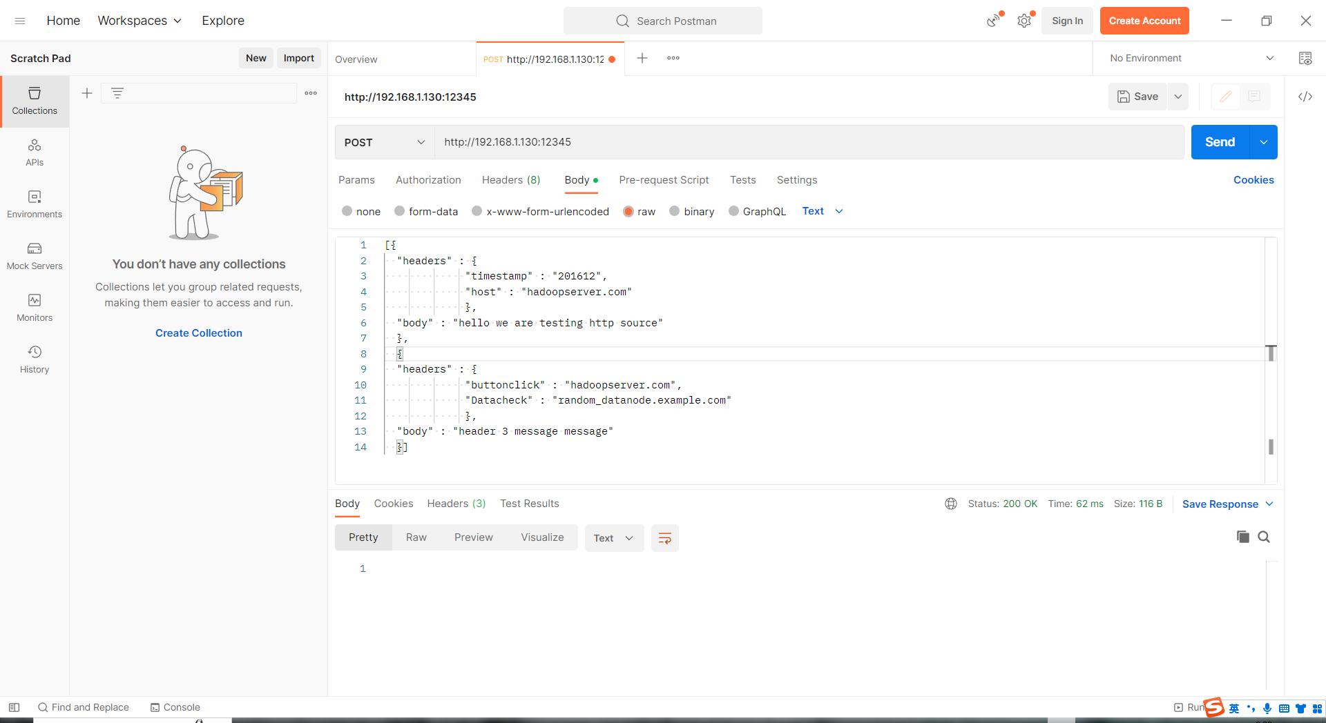 用postman发送数据