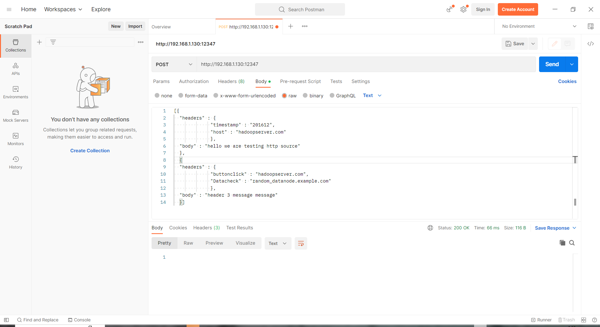 用postman发送数据
